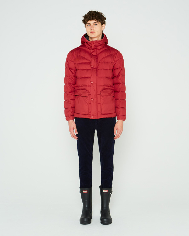  Hunter men's original puffer jacket : military red