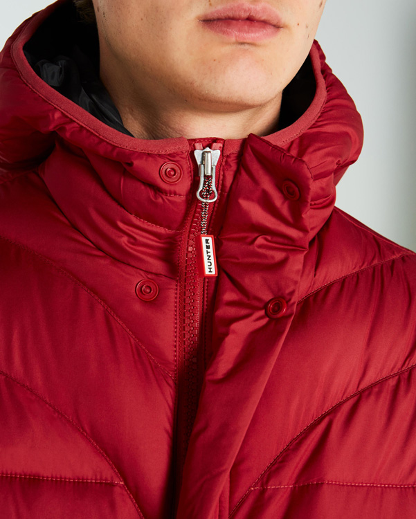  Hunter men's original puffer jacket : military red