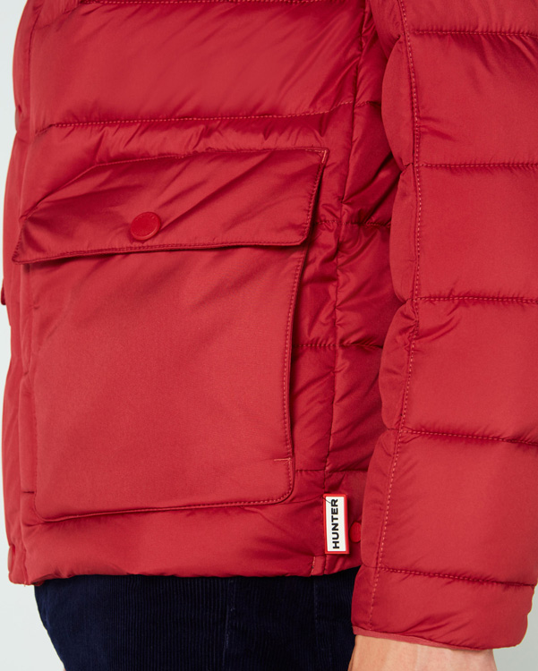  Hunter men's original puffer jacket : military red