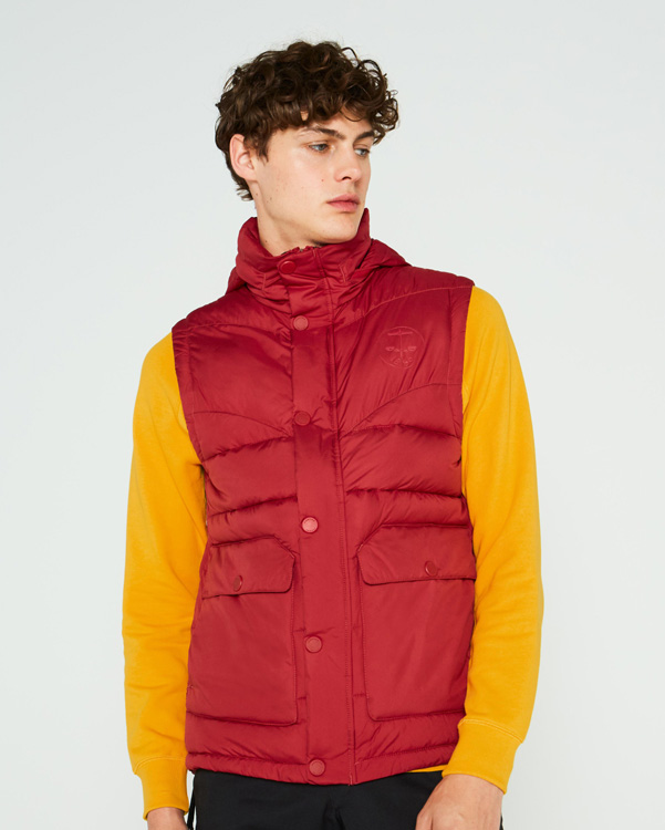  Hunter men's original puffer gilet : military red