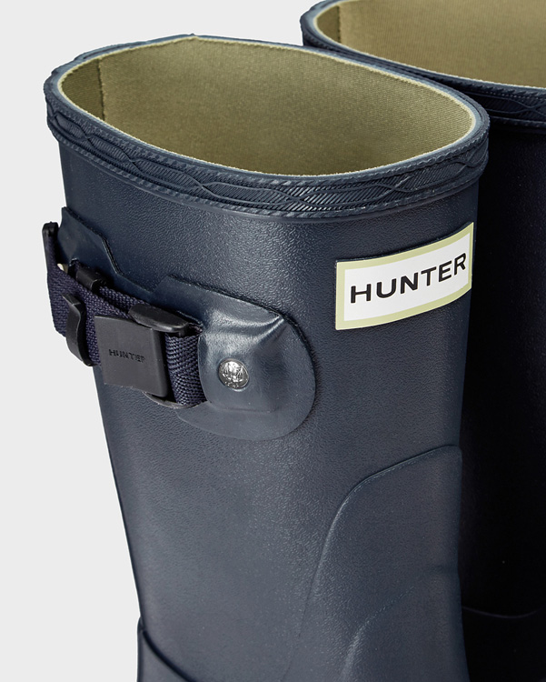  Hunter women's norris field short wellington boots : navy