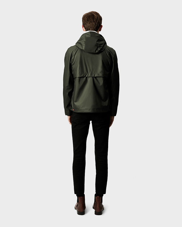  Hunter original rubberised windcheater : dark olive