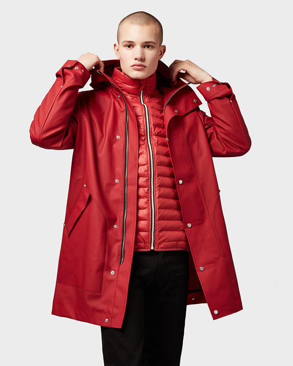  Hunter men's original midlayer jacket : military red