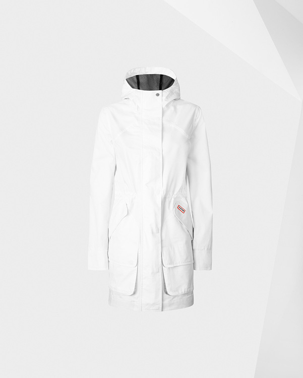  Hunter women's original cotton hunting coat : white