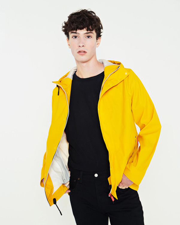  Hunter men's original lightweight rubberised bomber jacket : yellow