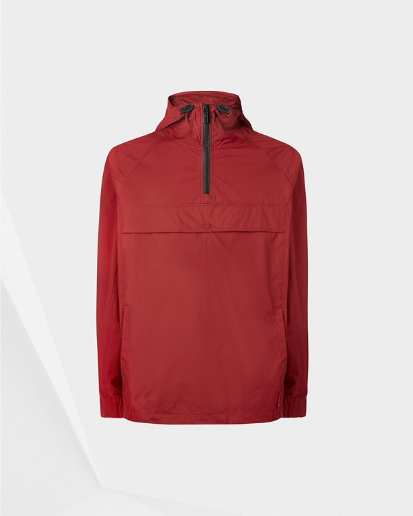  Hunter men's original packable cagoule : sedum red