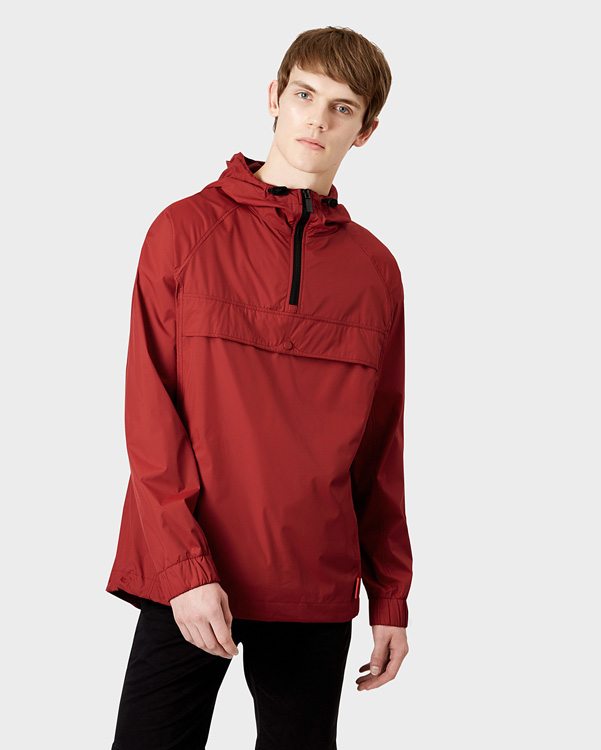  Hunter men's original packable cagoule : sedum red