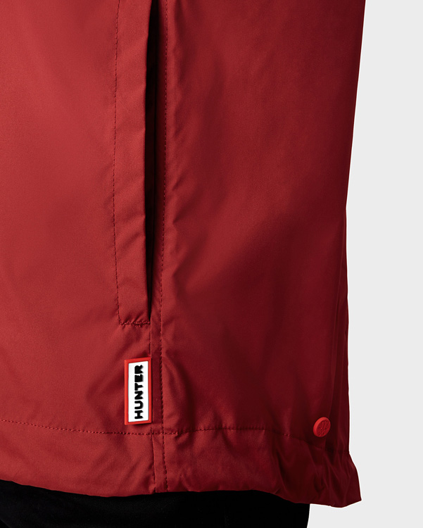  Hunter men's original packable cagoule : sedum red