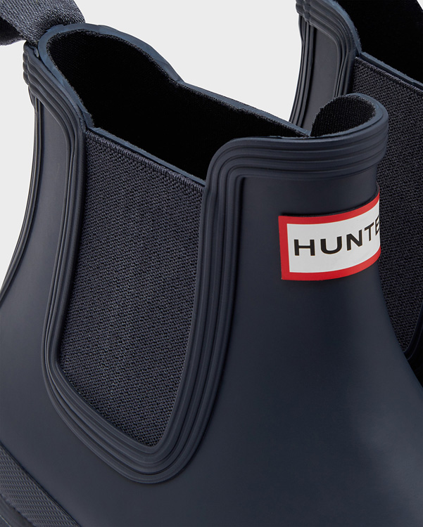  Hunter men's original chelsea boots : navy