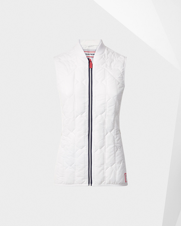  Hunter women's original midlayer gilet : white