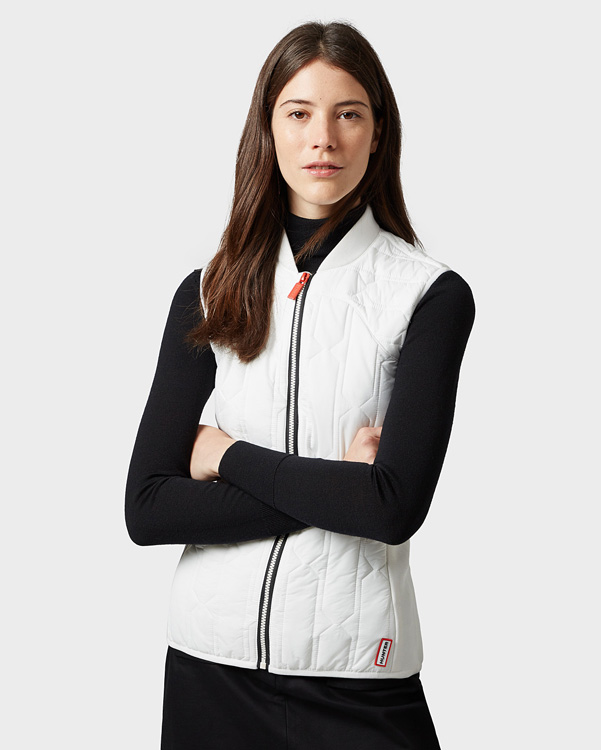  Hunter women's original midlayer gilet : white